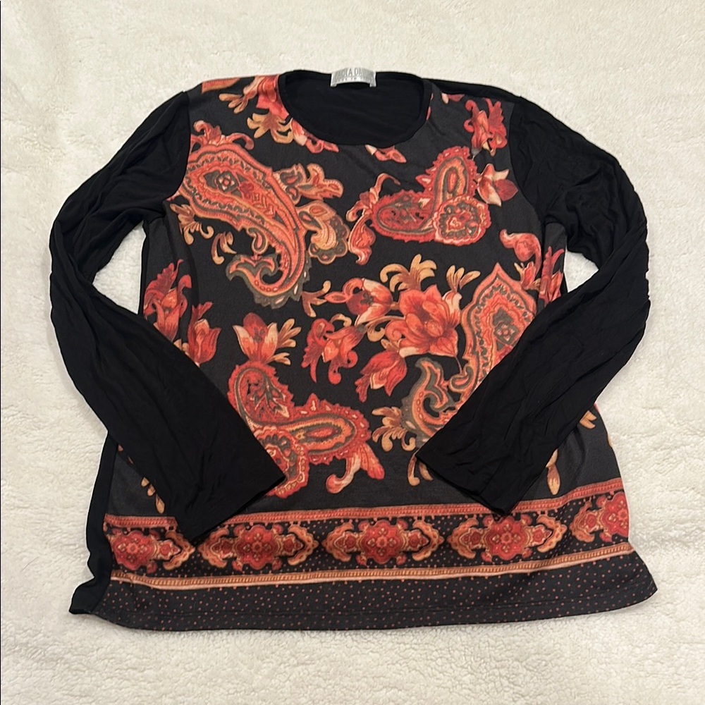 Paisley Floral Women's Top